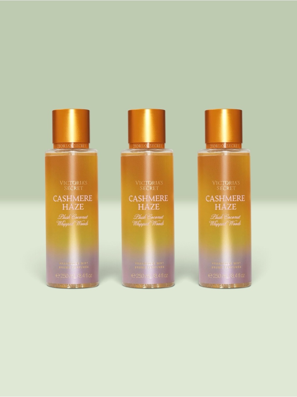 Victoria's Secret CASHMERE HAZE Fragrance Mist ~ 8.4 fl.oz. ( Lot of 3 )
